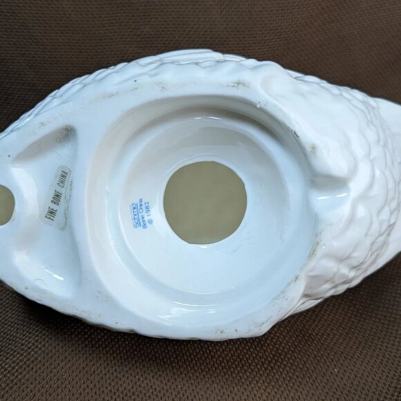 VINTAGE 1982 Schmid Swan Night Light Cover Fine Bone China - Picture 6 of 9